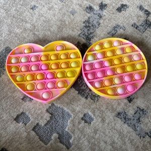 Yellow and Pink Tye Dye Pop it’s